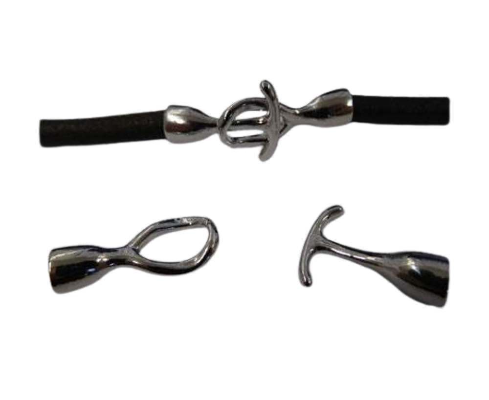 Zamak Hook clasp: ZAML-46 11mmx7mm (Steel)