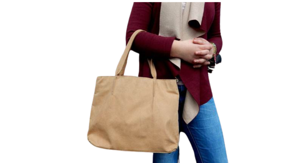 LeatherBag35 - Classic Shopping Bag - Camel
