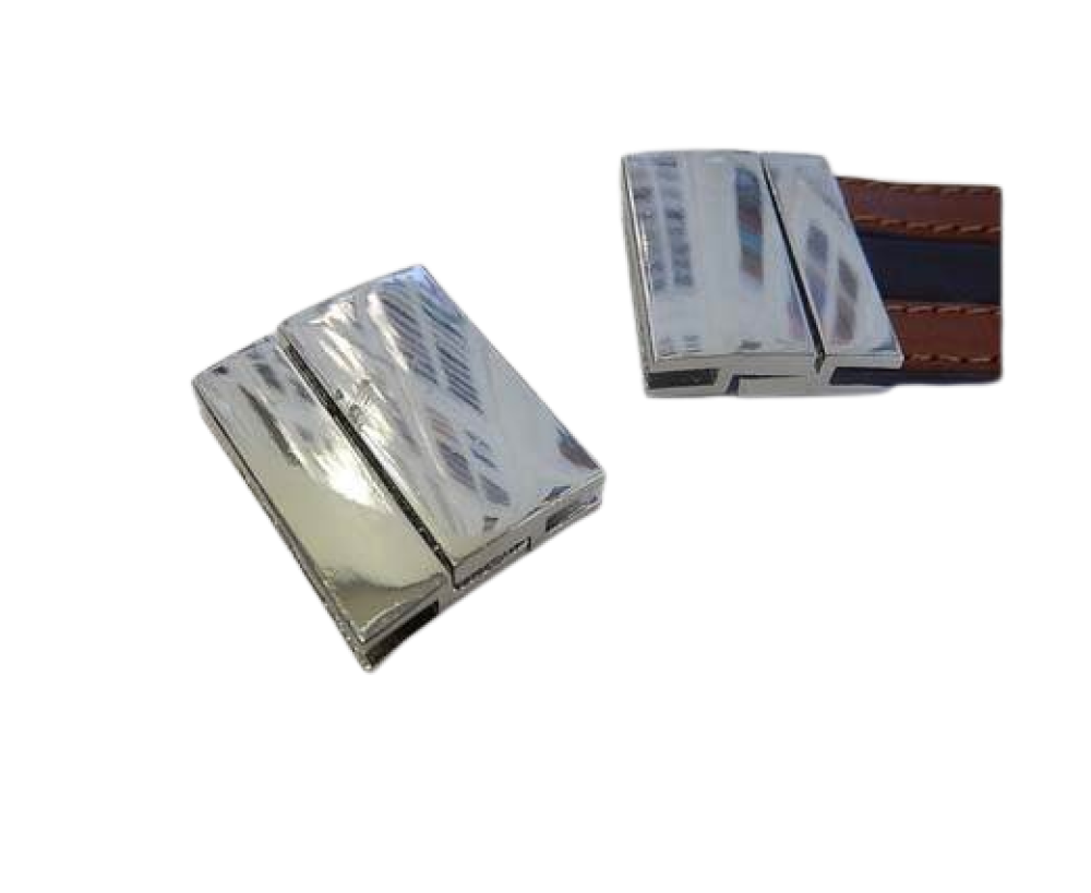 Zamak magnetic clasp: ZAML-70 10x2.5mm (Steel)