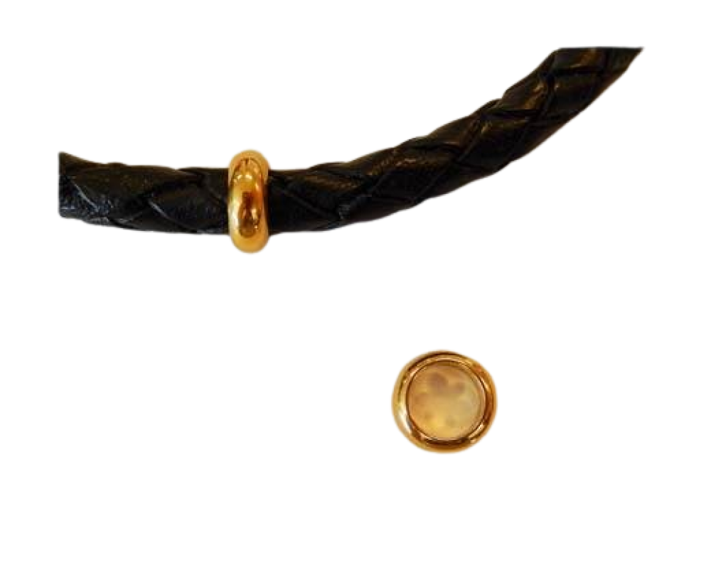 Stainless steel part for leather: SSP-69 6mm (Gold)