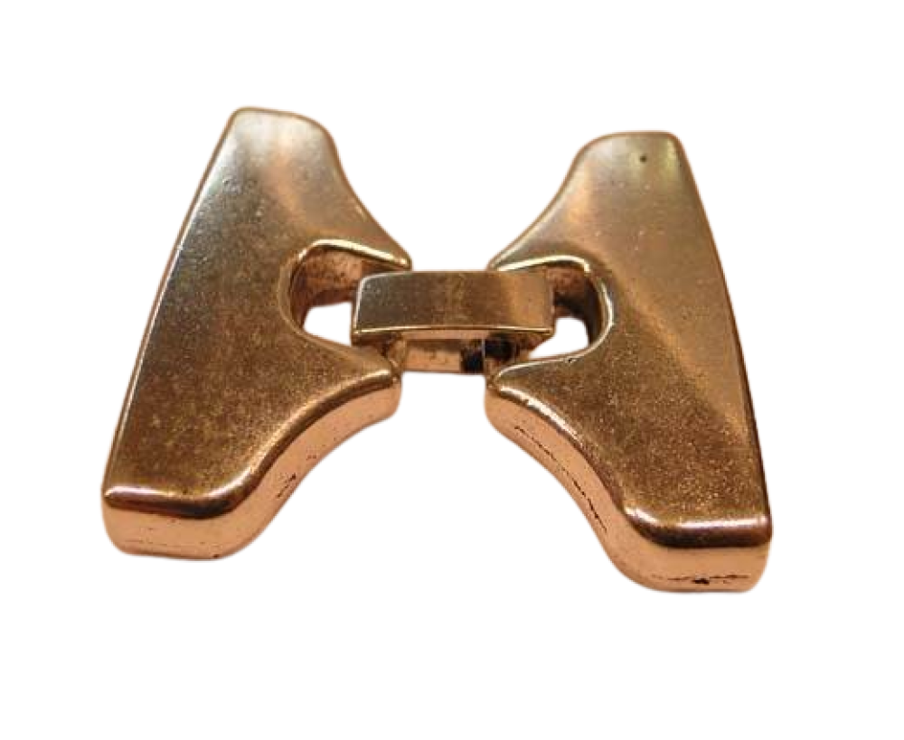 Zamak Snap Lock Clasps MGL-138-40x2,5mm-Rose Gold