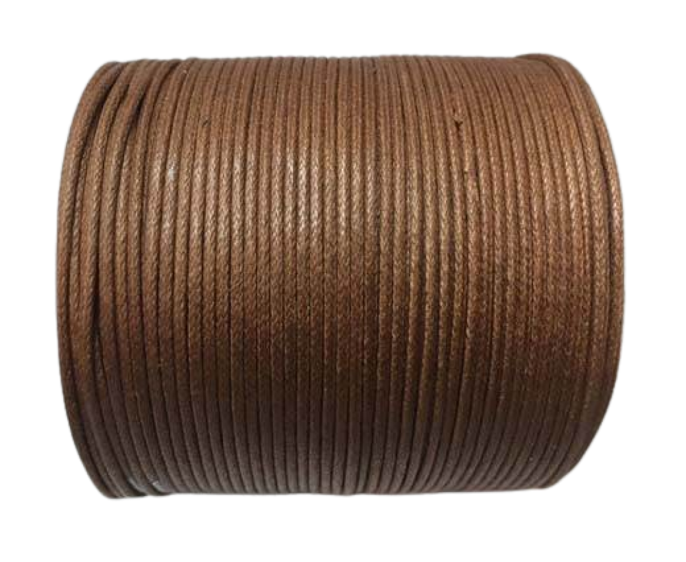 Wax Cotton Cords - 1,5mm - Light Brown