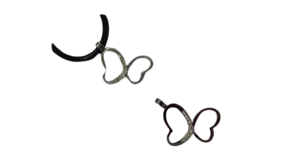 Stainless steel pendant: SSP-508 31x23mm (Steel) Butterfly