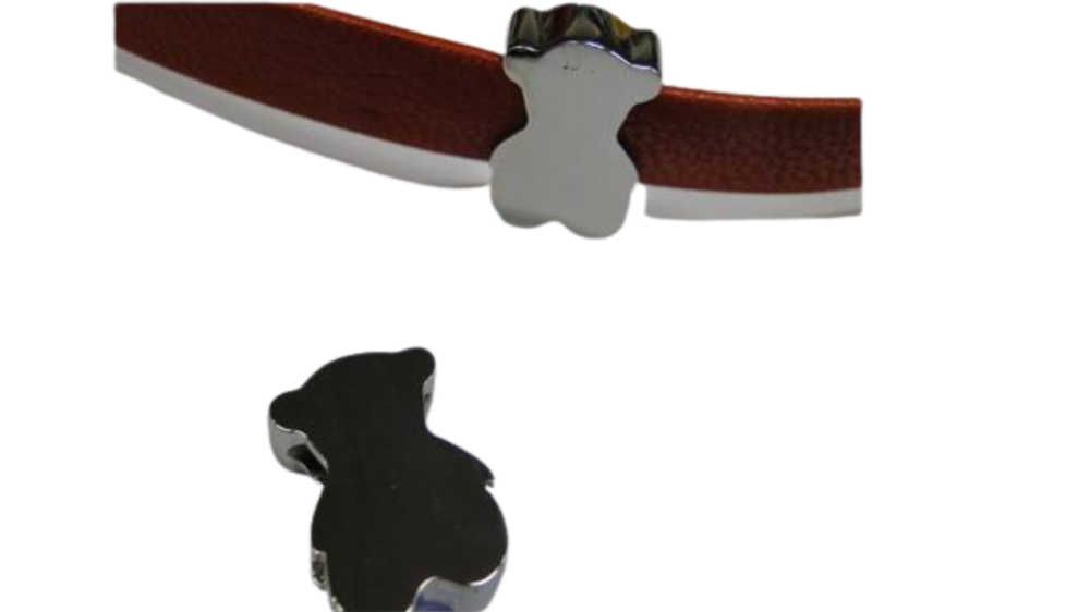 Stainless steel sliders for flat cords: SSP397 13*18mm (Steel)