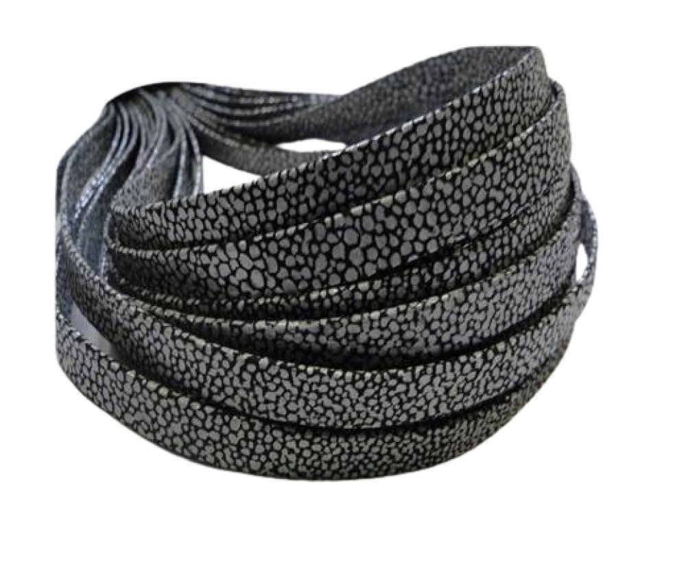 Napp aFlat - 10mm - raza black - Paillettes Grey