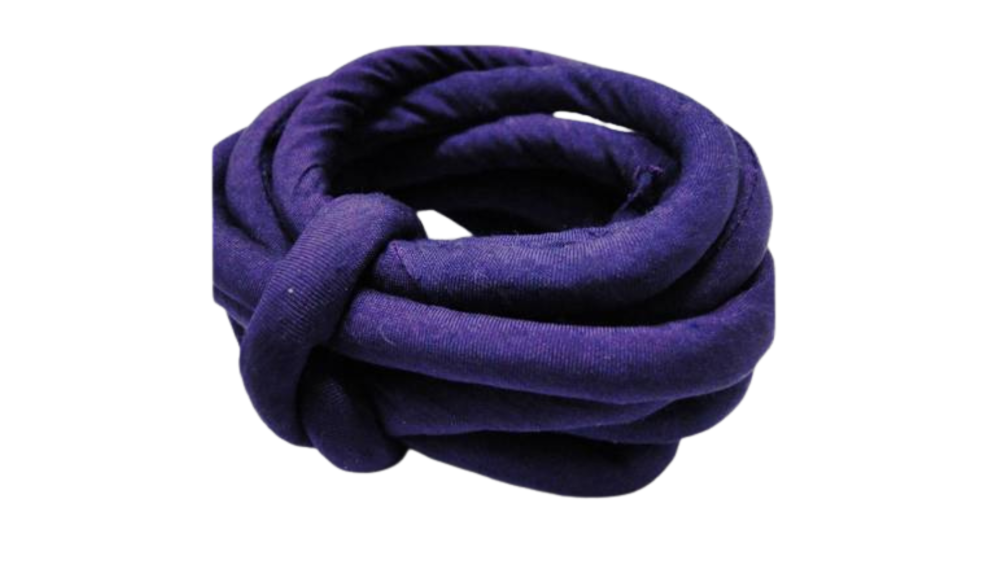 Real silk cords with inserts - 8 mm - Gloxinia