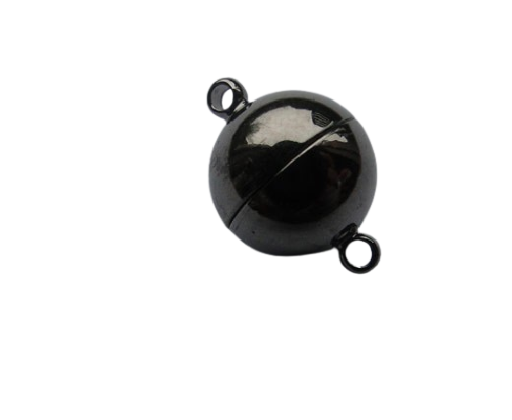 brass Magnetic clasp Black - MG1-10mm-Black