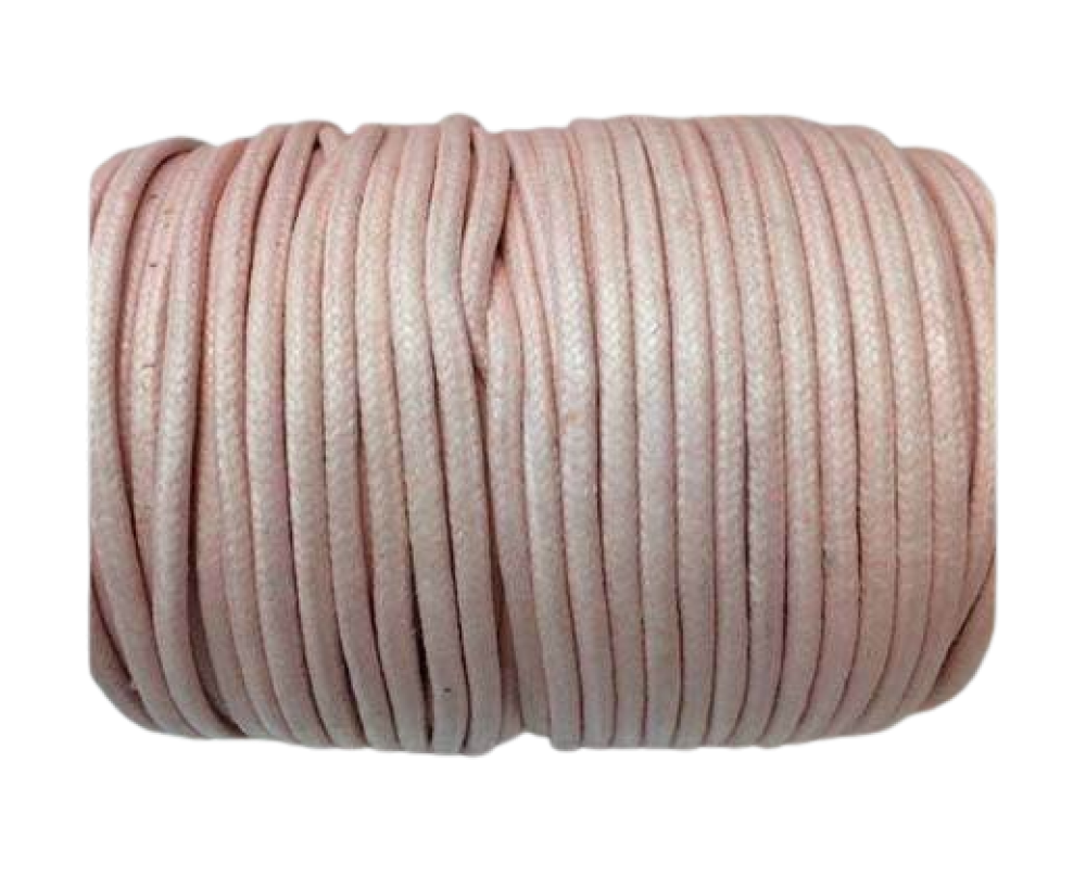Wax Cotton Cords - 1,5mm - Baby pink