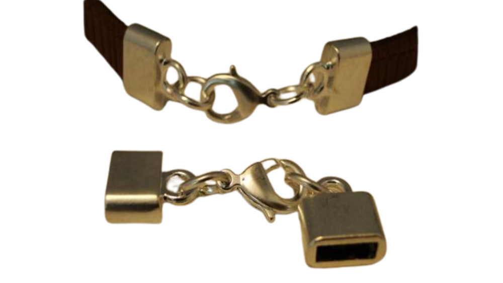 Zamak Lobster Claw Clasp ZAML03-10x3mm-gold