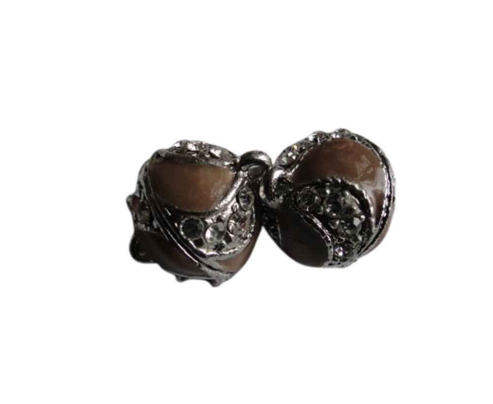 brass Magnetic clasp MG12-20mm-Brown