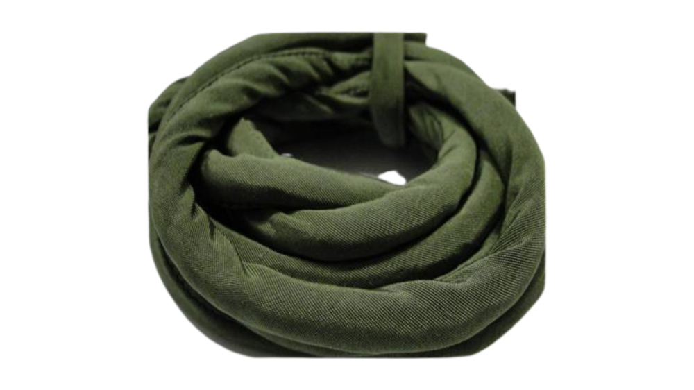 Real silk cords with inserts - 8 mm - Sap Green