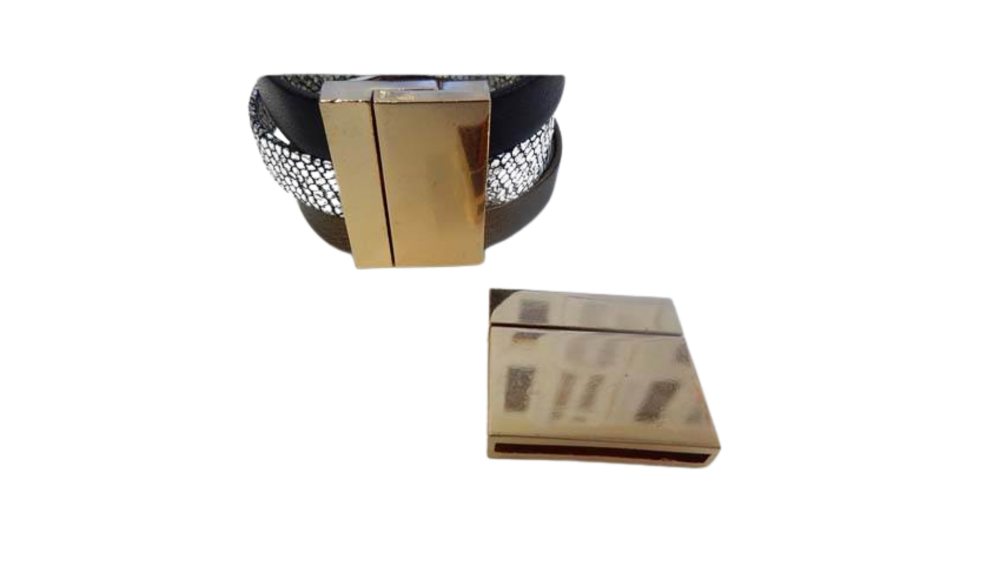 Zamak magnetic claps: MGL148 30*2.5mm (Gold)