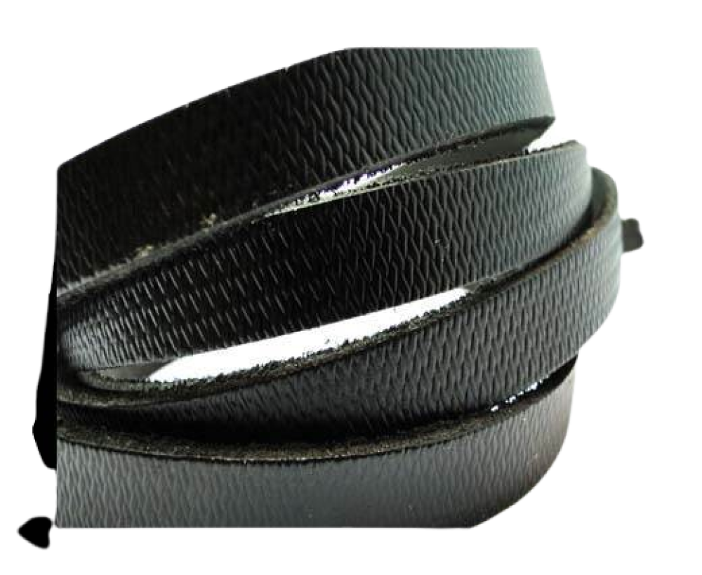 Flat Vintage Leather - 5mm -  spl 13 black