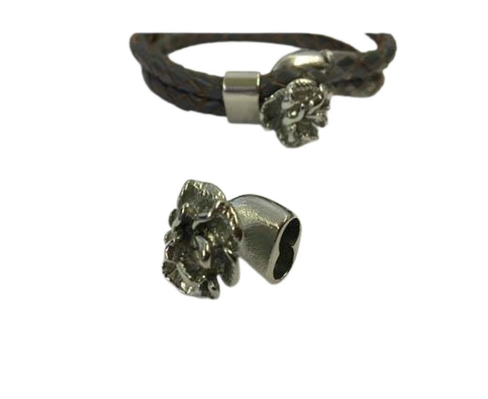 Stainless steel open hook clasps: SSP-681 5mm (Steel)