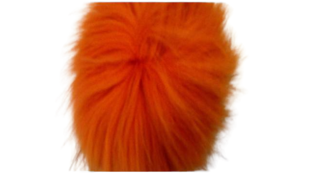 Finn Raccoon Pom Pom-Orange-14cms