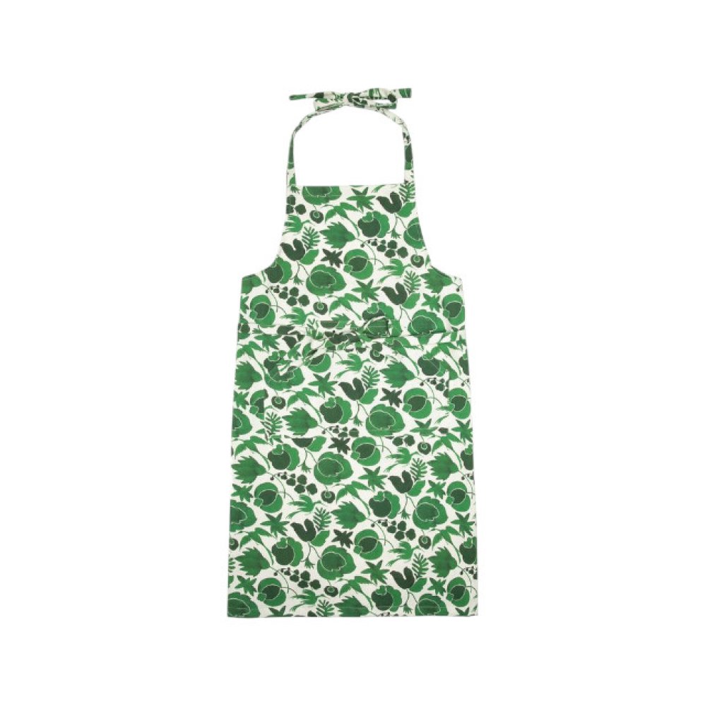 Green Leaf Patterned Apron