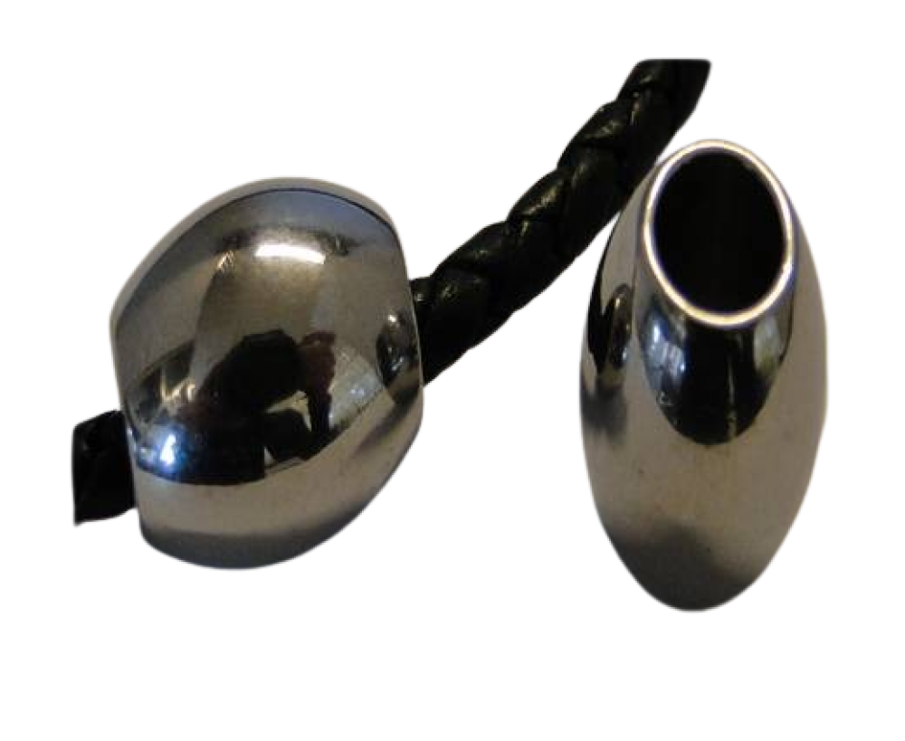 Stainless steel part for leather: SSP-182 6.3mm (Steel)