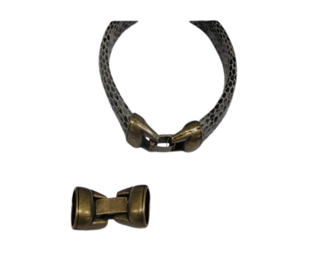 Zamak Snap Lock Clasp-MGL-238-10x6,5mm-Anti Gold