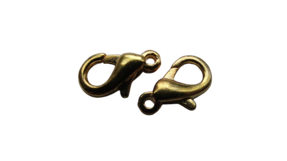 Zamak Lobster Claw Clasps-SE-1227 - Gold Plated