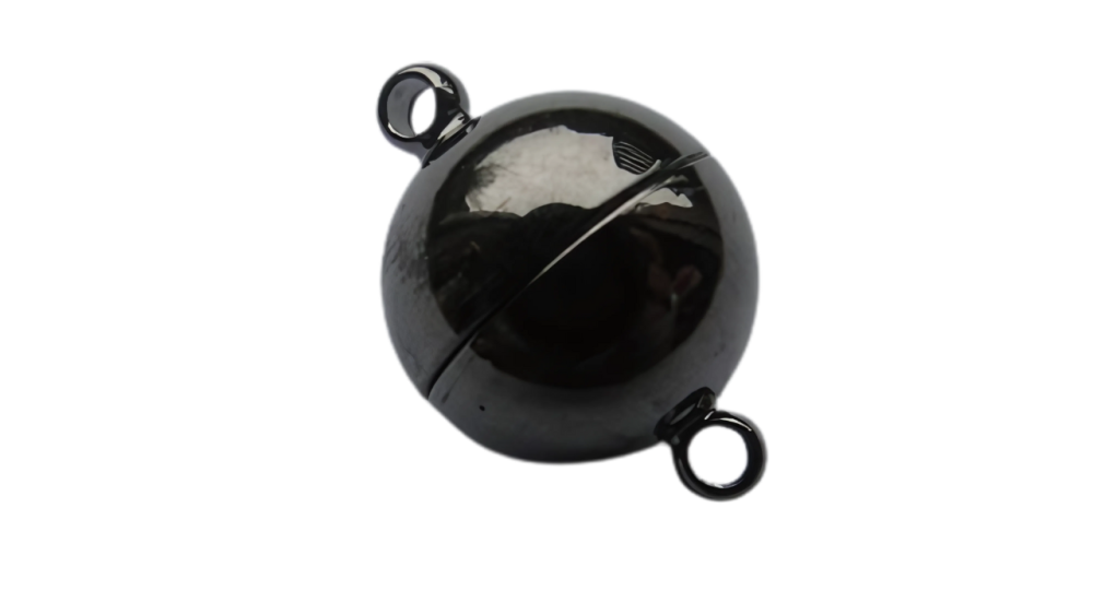 brass Magnetic clasp MG1-8mm-Black