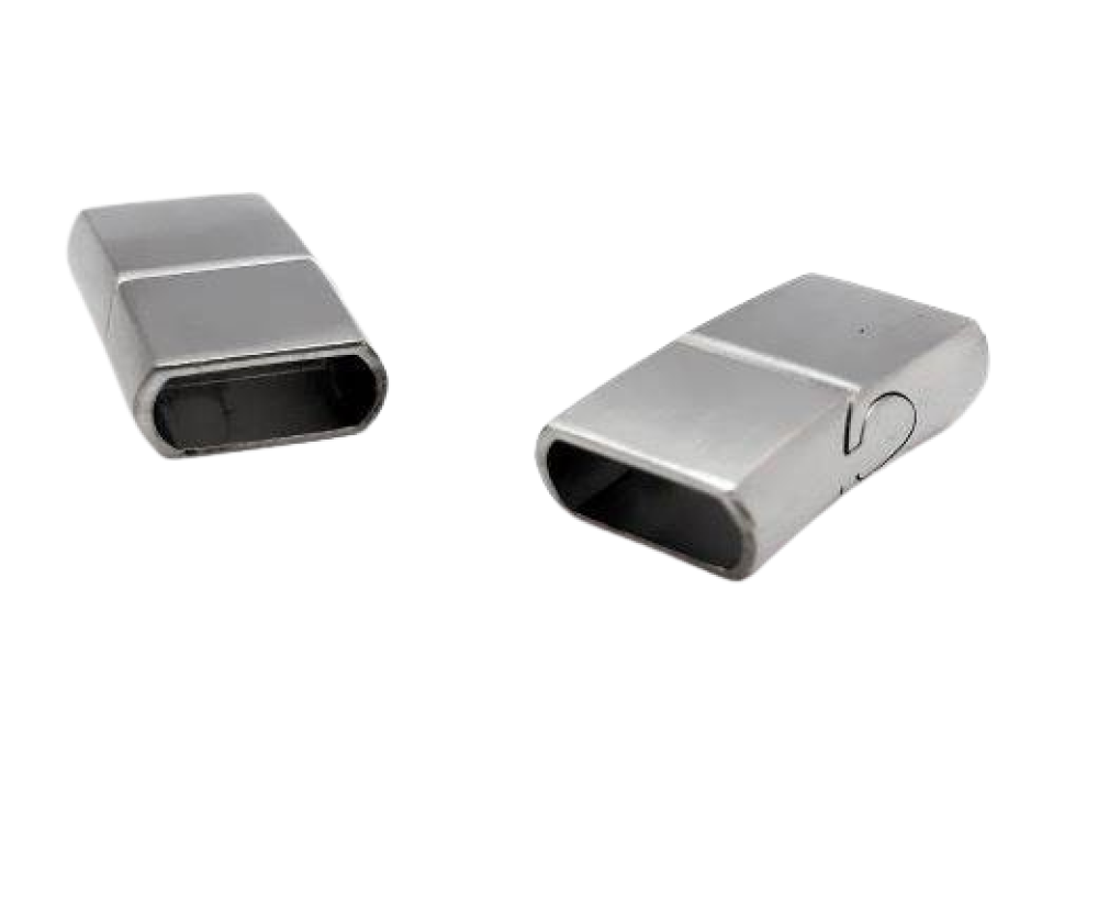 Stainless Steel Magnetic Clasp,Steel Matt,MGST-32-12*6mm
