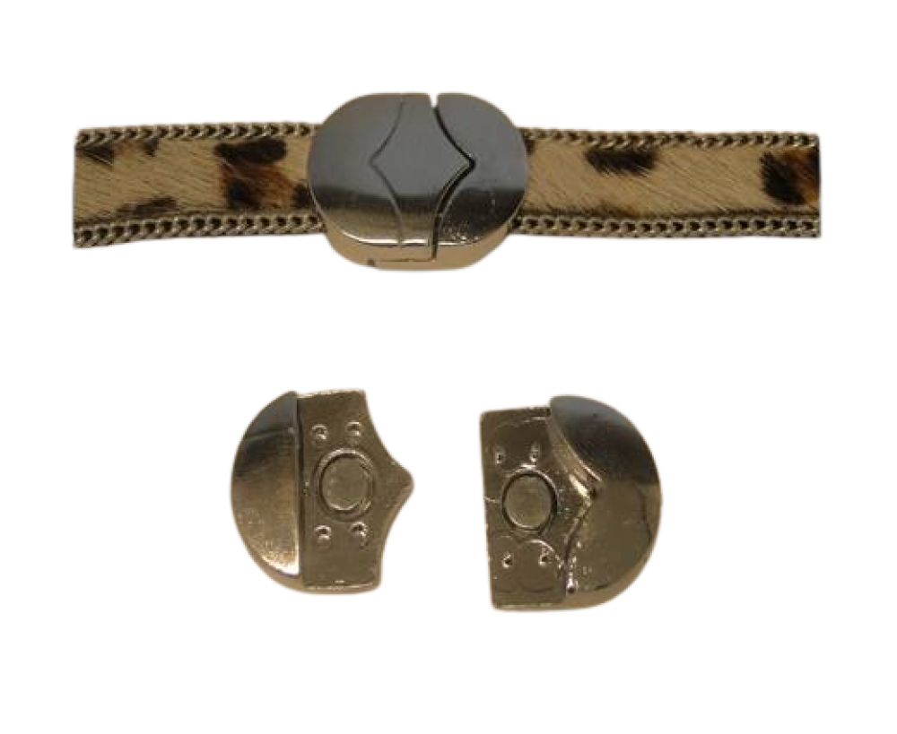 Zamak magnetic claps: MGL-123 12*2mm (Antique Silver)