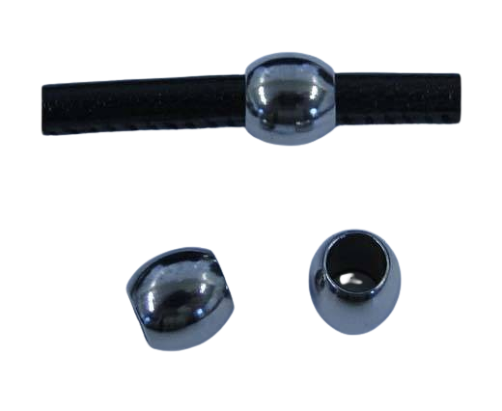 Stainless steel part for round leather: SSP-206 5MM (SteeL)