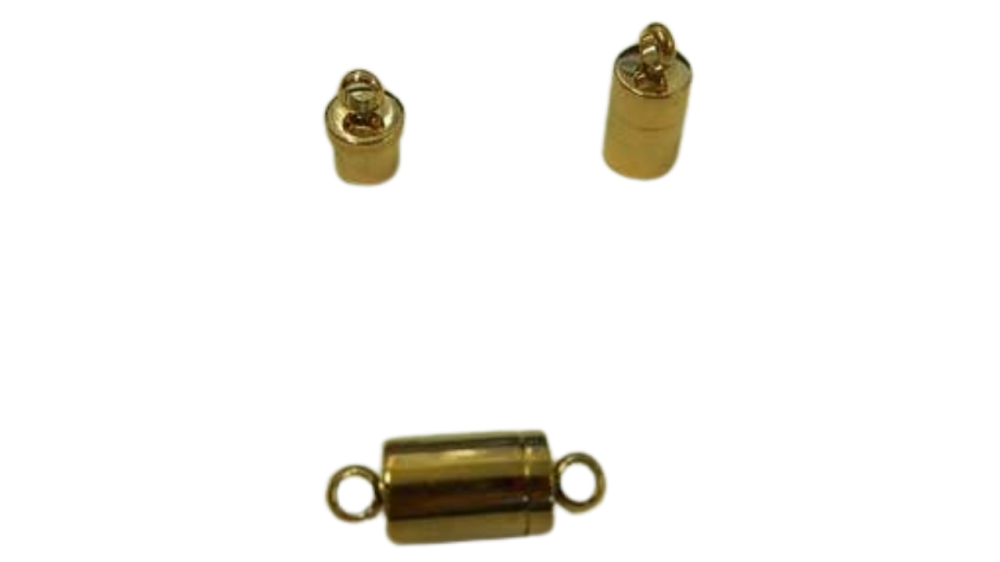 Stainless Steel Magnetic Clasps -MGST 123-7mm-Rose Gold