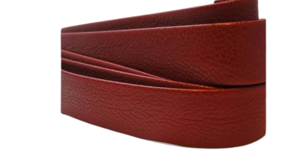 Nappa Leather Flat - Snake Style Red - 20mm