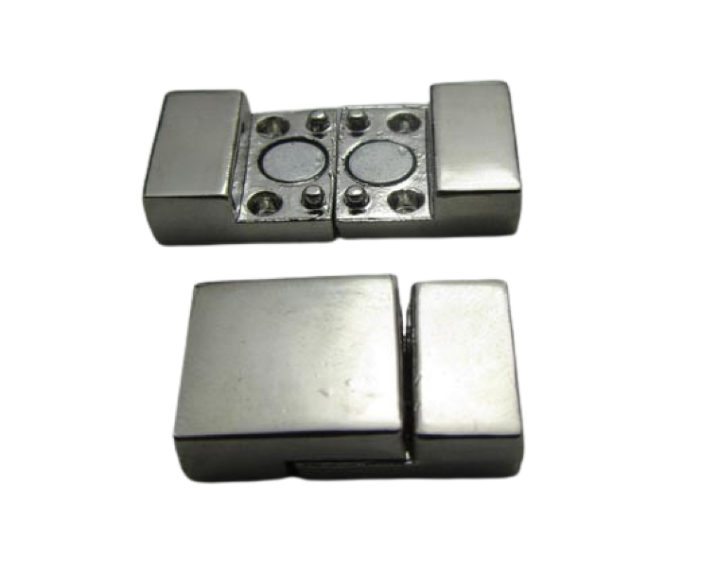Zamak magnetic clasp ZAML-07 10.5*3mm (Steel Matt)
