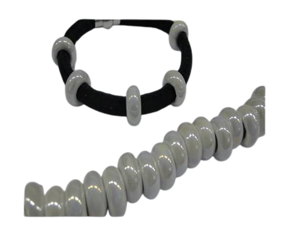 Ceramic Beads - 6mm (White AB)