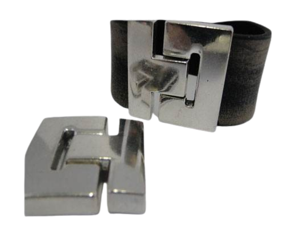 Zamak Snap Lock claps MGL-311-30x3mm-Antique SILVER