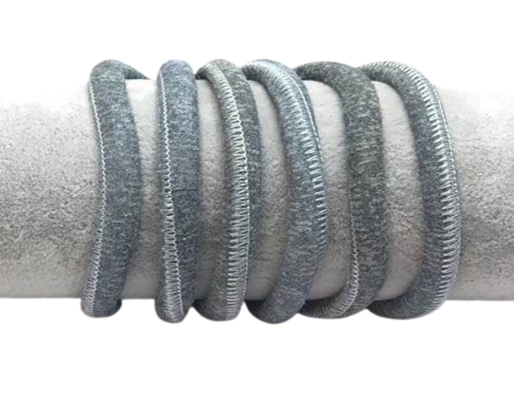 Real Nappa Suede Round-6mm- Jeans blue