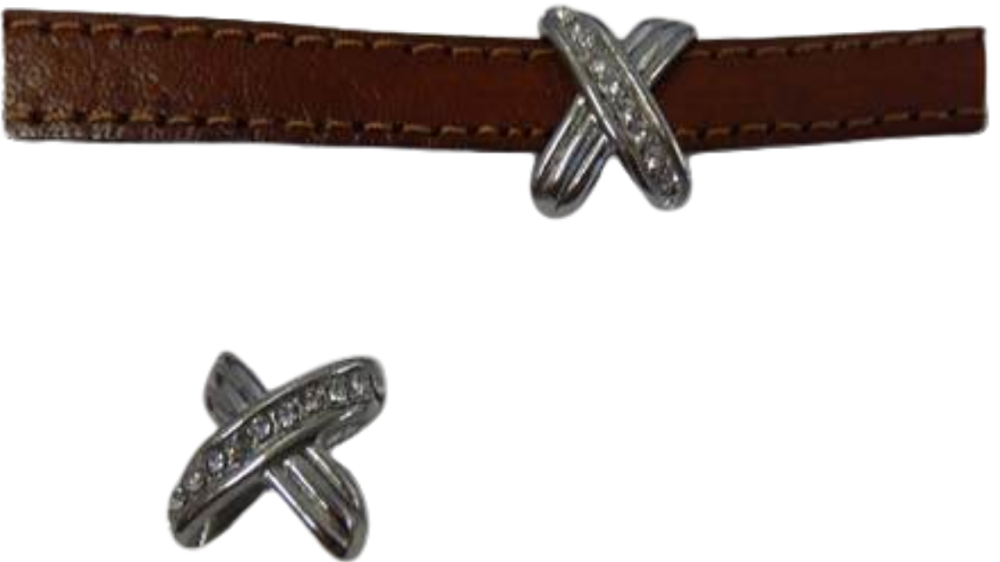 Stainless steel part for leather: SSP-746 12*4mm (Steel)