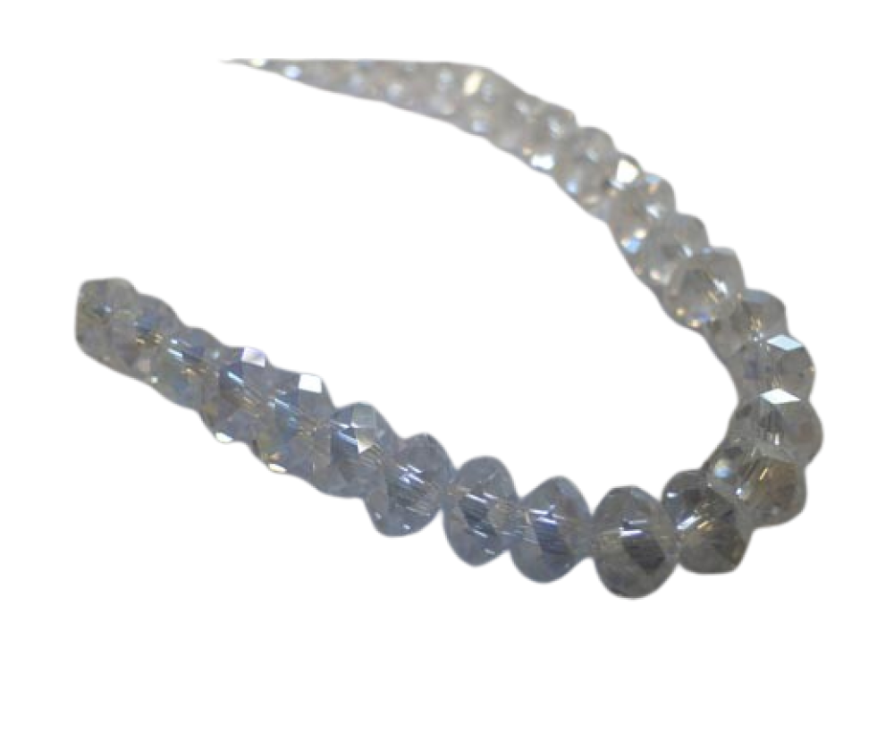 Faceted Cubes - 4mm (Crystal AB)