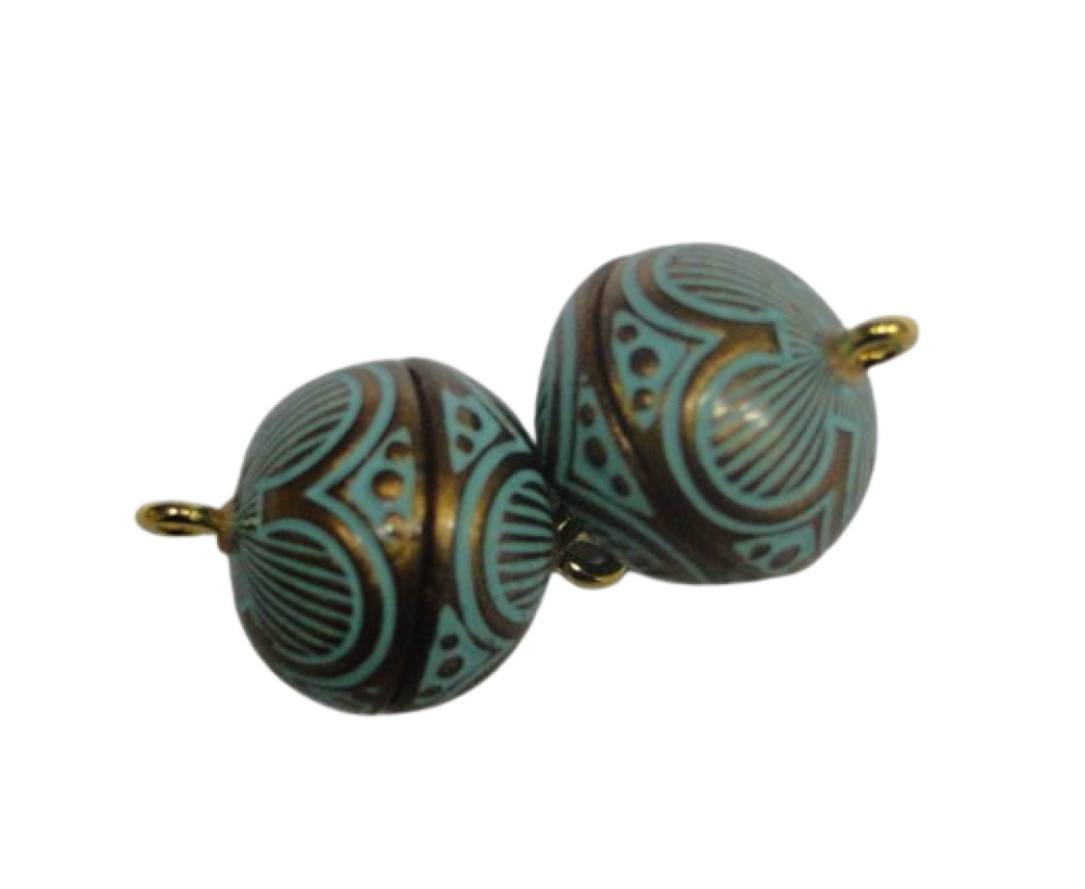 brass Magnetic clasp Magnetic-Resin-Multigreen MG 24