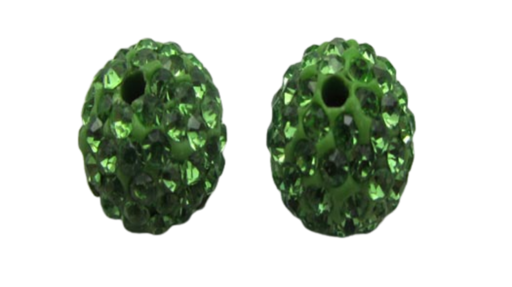 Shamballa-Bead-10mm-Peridot