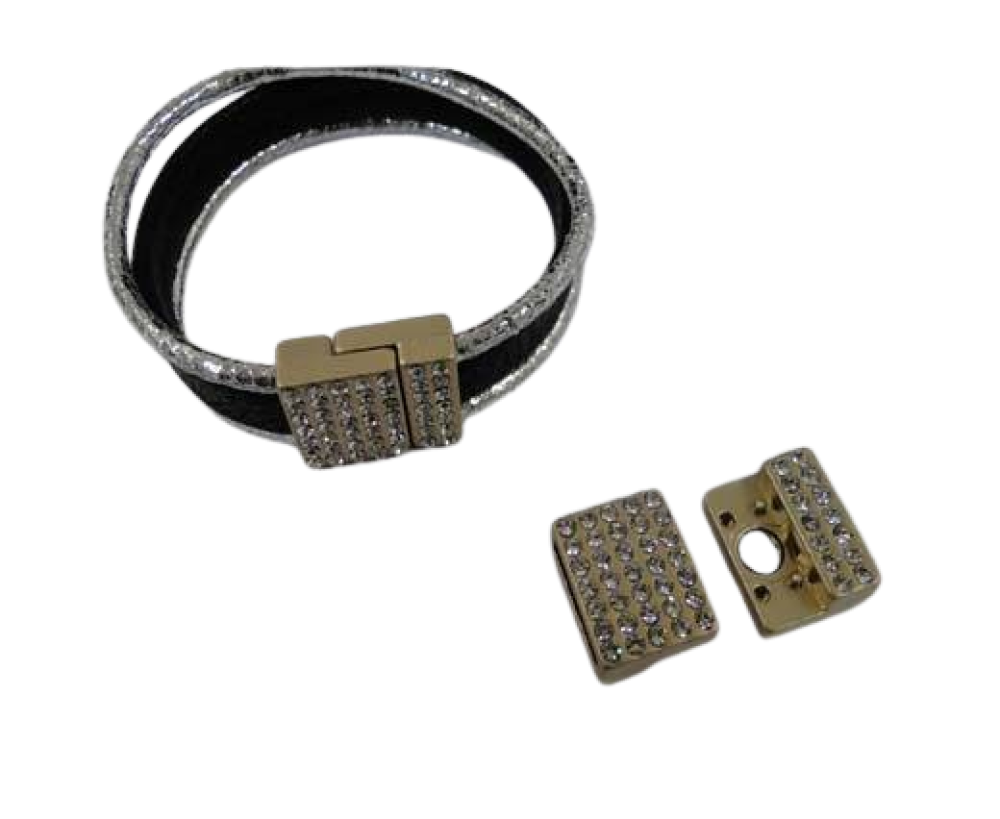 Zamak magnetic claps: MGL-266 14*3mm (Gold matt)