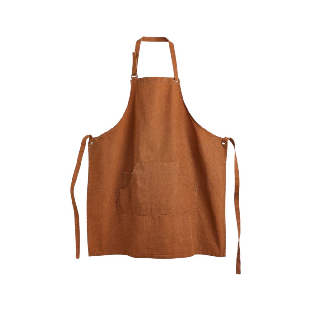 Brick Brown Cotton Apron