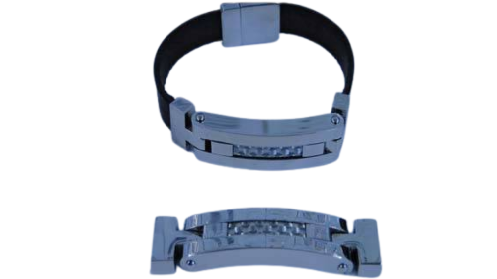 Stainless steel part for bracelet: SSP-526 10.5*3.5MM (Steel)