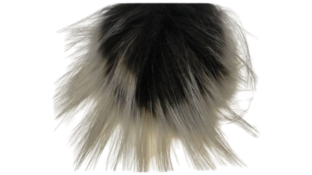 Finn Raccoon Pom Pom-Dark Grey-14cms