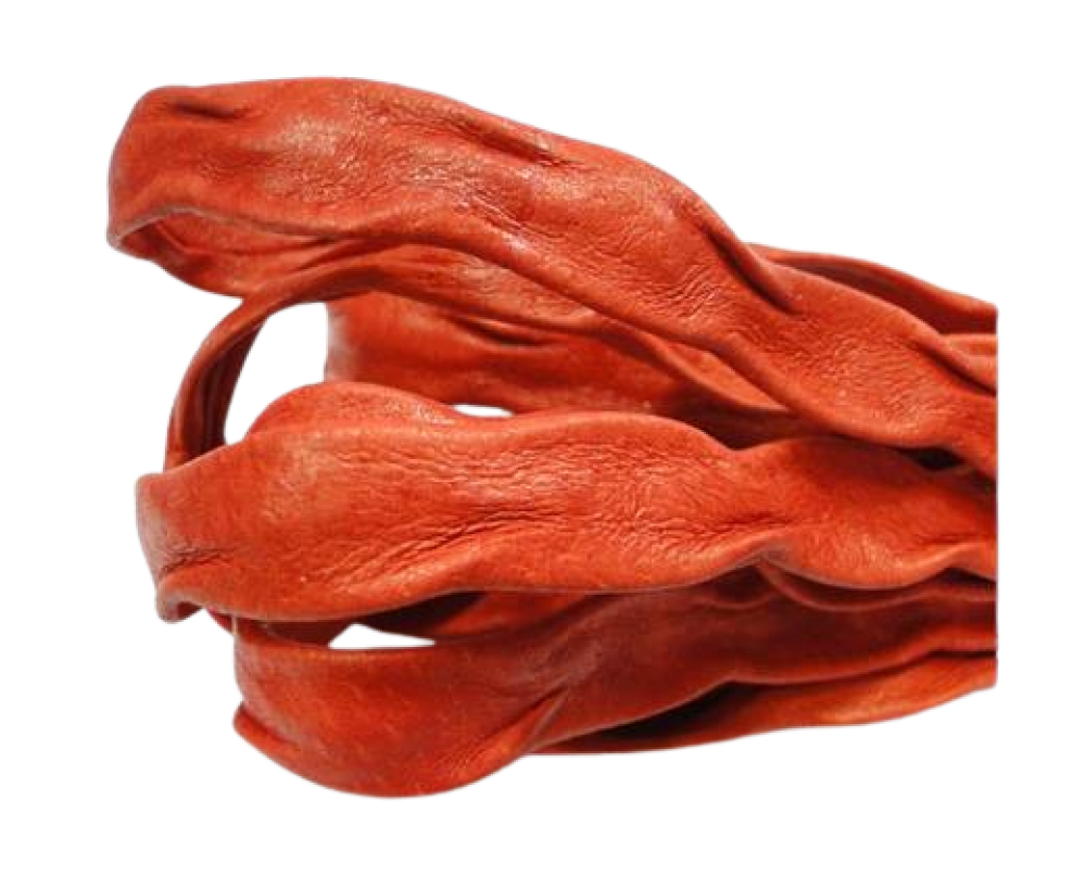 Real Nappa Leather -Red- Wave Style - 20mm