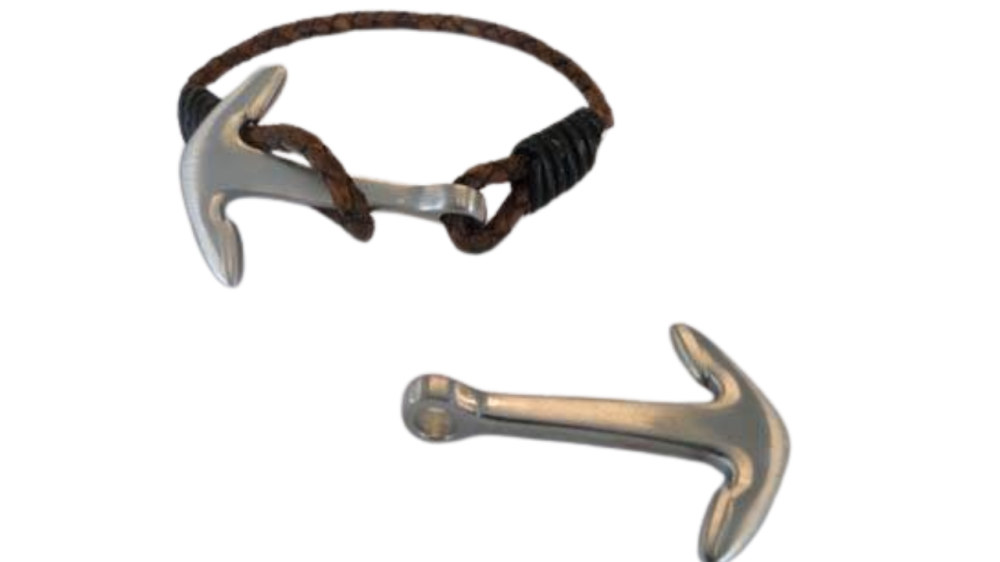 Stainless Steel Anchor Style Claps-Matt Steel- MGST-228-40mm