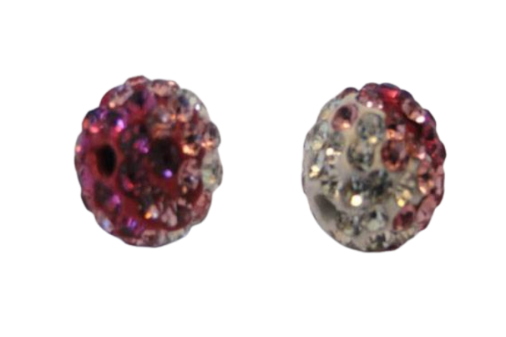 Shamballa-10mm-Tri Rose