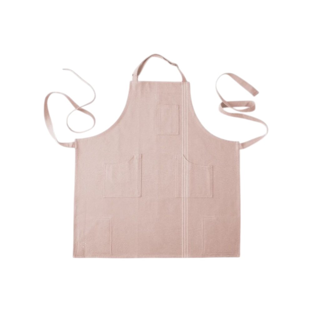 Old Pink Cotton Apron