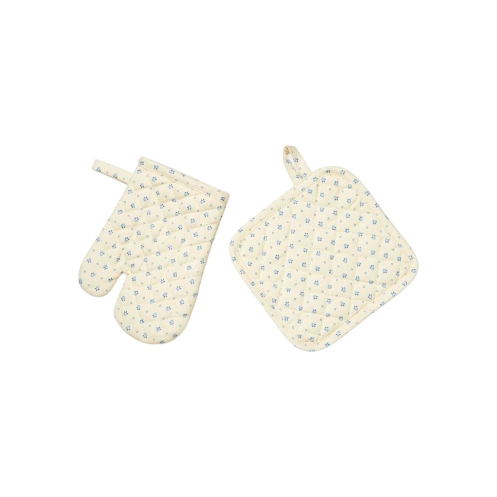 Beige Pattern Oven Mitt