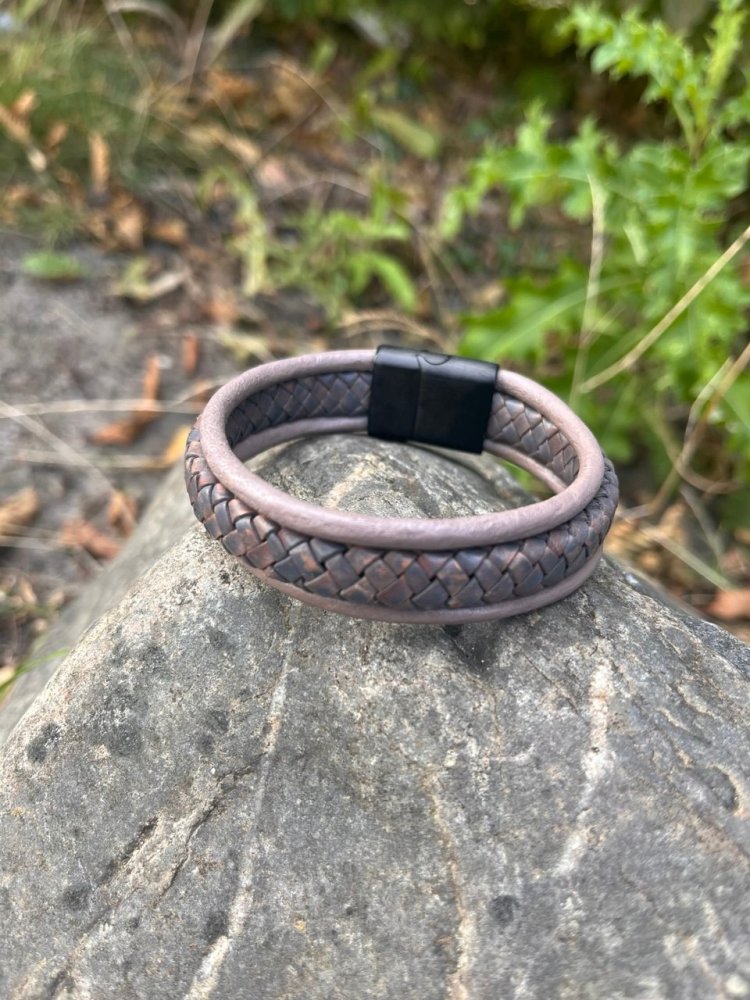 Combination Leather Bracelet - Style 110