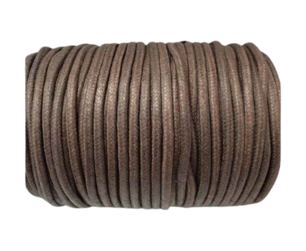 Wax Cotton Cords - 1,5mm - Coffee Brown