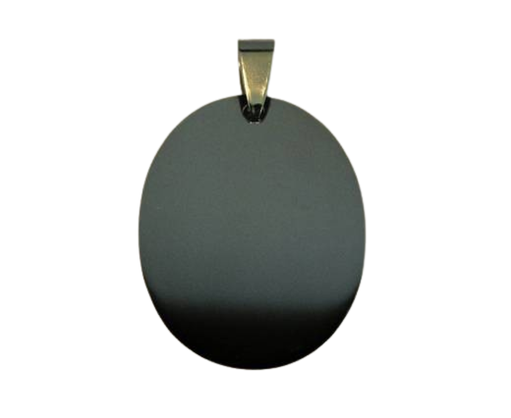 Stainless steel pendant: SSP-211 25*35mm (Steel) Circle