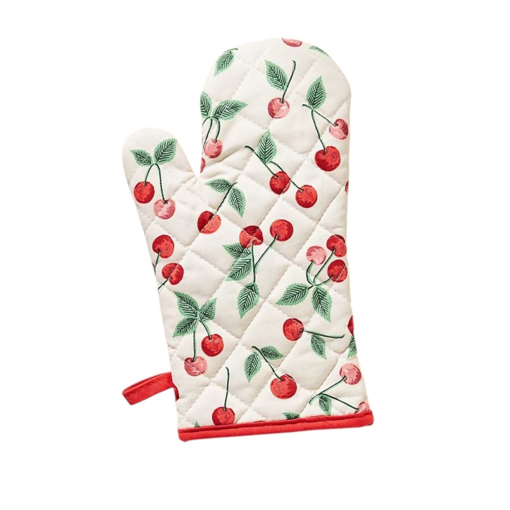 Oven Mitt with Cherries